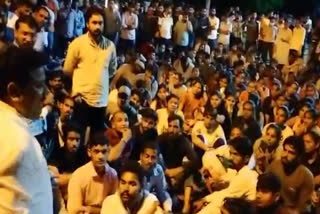 Rajasthan University students protest against dalit student death after teacher beaten him