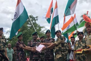 Independence Day: BSF personnel exchange sweets at border