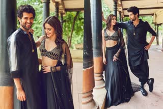 Ananya Panday liger promotions  Ananya Panday vijay deverakonda in Warangal  Ananya Panday latest pics  Ananya Panday hot pics  അനന്യ പാണ്ഡെയും വിജയ് ദേവരകൊണ്ടയും ഒരേ വേഷത്തില്‍  അനന്യ പാണ്ഡെ വിജയ് ദേവരകൊണ്ട ചിത്രങ്ങള്‍  അനന്യ പാണ്ഡെ വിജയ് ദേവരകൊണ്ട ഏറ്റവും പുതിയ ചിത്രങ്ങള്‍  ലിഗര്‍ സിനിം പ്രൊമോഷന്‍ ചിത്രങ്ങള്‍  ലിഗര്‍ സിനിമ പ്രൊമോഷന്‍  അനന്യ പാണ്ഡെ  വിജയ് ദേവരകൊണ്ട  ananya pande  vijay deverakonda