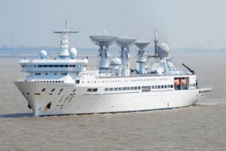 Yuan Wang 5  chinese spy ship  yuan wang 5 arrives in sri lanka  chinese spy ship docks at hambantota port  hambantota port  chinese spy vessel  chinese ship arrives in sri lanka  യുവാന്‍ വാങ് 5  ചൈനീസ് ചാരക്കപ്പല്‍ ശ്രീലങ്കയില്‍  ചൈനീസ് ചാരക്കപ്പല്‍  യുവാന്‍ വാങ് 5 ഹംബന്‍തോട്ട തുറമുഖത്ത് നങ്കൂരമിട്ടു  ഹംബന്‍തോട്ട തുറമുഖം  ശ്രീലങ്ക ചൈനീസ് കപ്പല്‍  ചൈനീസ് കപ്പല്‍