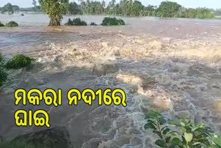 ପୁରୀରେ ବନ୍ୟା ପରିସ୍ଥିତି, ମକରା ନଦୀରେ ଘାଇ