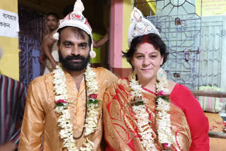 Bengali Man Marriage with French Woman in Hooghly
