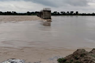 Hdoti rivers in spate due to heavy rain in Kota region