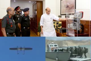 Rajnath Singh Handed Over Weapons