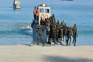 landing craft at pangong lake