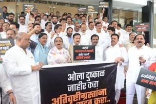 maha vikas aghadi mla protest in maharashtra assembly