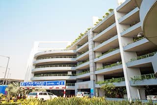 multi level parking at IGI