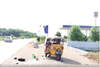 road accident on  national highway