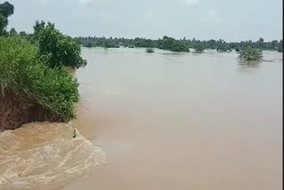 FLOOD WATER RUSHES INTO MANY VILLAGES OF NIMAPADA BLOCK