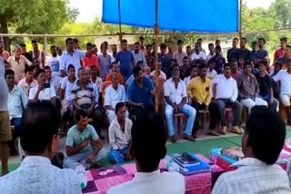 Village meeting for proposed railway project in MV-43 village