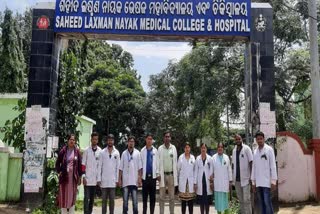 protest by contractual employees in bhubaneswar