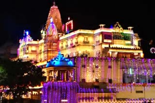 birth-anniversary-of-lord-krishna-janmashtami-2022-mathura-colorful-lights-in-temple-premises