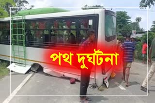 Bus accident in Kaziranga