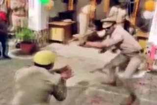 uttar-pradesh-a-sub-inspector-dancing-at-puranpur-police-station