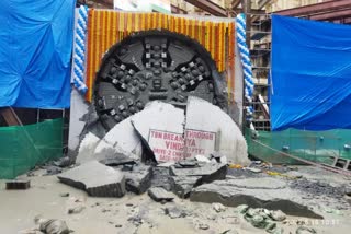 TBM Vindhya came out after digging Namma metro tunnel