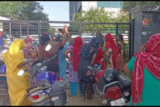 Women Protest Against Delhi Police at Begumpur Police Station