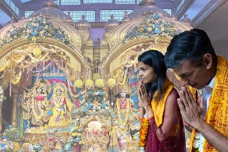 UK PM Candidate Rishi Sunak Celebrates Janmashtami With Wife Akshata Murthy at ISKCON