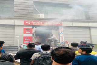 shop damaged by cylinder blast in Ranchi