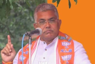 People will hit him with shoes Dilip Ghosh of BJP for Trinamool leader Saugata RoyEtv Bharat