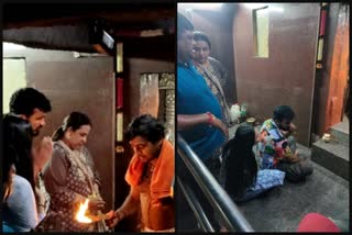 Shiva 143 Movie Promotion Dheeran Ramkumar visits Anjanadri temple