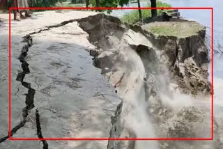 Public demanding erosion prevention at kalgachia