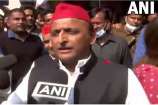 Former CM of UP Akhilesh Yadav in Gwalior  came to participate in Janmashtami 2022 programme