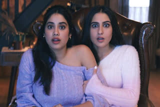 Janhvi Kapoor to star with Sara Ali Khan  Janhvi sara costars  Janhvi Kapoor teases project with Sara Ali Khan  സാറ അലി ഖാനും ജാൻവി കപൂറും ഒന്നിച്ച് അഭിനയിക്കാൻ ഒരുങ്ങുന്നു  സാറ അലി ഖാൻ  ജാൻവി കപൂർ  സാറ അലി ഖാൻ പുത്തൻ ചിത്രം  ജാൻവി കപൂർ പുത്തൻ ചിത്രം  സാറ അലി ഖാനും ജാൻവി കപൂറും  കോഫി വിത്ത് കരൺ  കോഫി വിത്ത് കരൺ എന്ന ചാറ്റ് ഷോ  ജാൻവിയും സാറയും  ജാൻവി  ബോളിവുഡ് വാർത്തകൾ  ബോളിവുഡ് സിനിമ