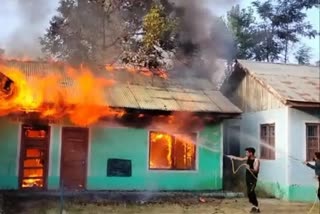 Fire incident in JNV School Kulgam