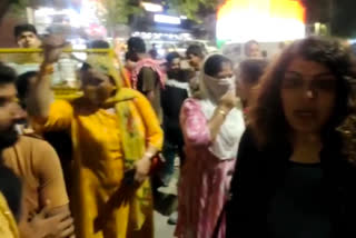 Woman Protest at Mehrauli Police Station For Rape FIR Against Former Minister Shahnawaz Hussain