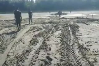 illegal sand mining in bongaigaon