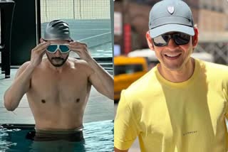 Mahesh babu  swimming pool