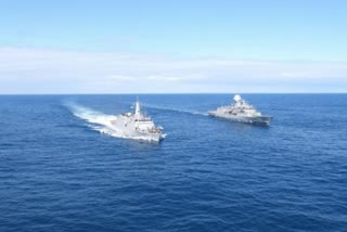 India Australia conclude maritime exercise near Perth  india australia conclude maritime excercise concluded  india australia maritime excercise  india australia navy  indian navy  indian navy news today  indian navy maritime exercise  ഇന്ത്യ ഓസ്‌ട്രേലിയ നാവിക അഭ്യാസം സമാപിച്ചു  ഇന്ത്യയുടെ യുദ്ധകപ്പലായ ഐഎന്‍എസ് സുമേധ  ഇരു രാജ്യങ്ങളും തമ്മിലുള്ള ശക്തമായ നാവിക ബന്ധവും പരസ്‌പര പ്രവർത്തനക്ഷമതയും പുനഃസ്ഥാപിക്കുവാനായിരുന്നു അഭ്യാസങ്ങള്‍ സംഘടിപ്പിച്ചത്  അഭ്യാസത്തിൽ എച്ച്‌എംഎസ് അൻസാക്കിനൊപ്പം ഐഎന്‍എസ് സുമേധ പങ്കെടുത്തു  ഐഎന്‍എസ് സുമേധ  ഇന്ത്യ ഓസ്‌ട്രേലിയ നാവിക സേന  ഇന്ത്യന്‍ നാവിക സേന ഏറ്റവും പുതിയ വാര്‍ത്ത  ഇന്ത്യന്‍ നാവിക സേന  നാവിക സേന