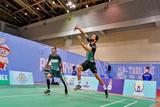 Para Badminton International Tournament  Bhagat and Kadam  Pramod Bhagat  Thailand Para Badmintion International  bhagat and kadam won mens doubles gold  भगत और कदम ने पुरूष युगल स्वर्ण जीता  प्रमोद भगत  सुकांत कदम  Sukant Kadam  थाईलैंड पैरा बैडमिंटन अंतरराष्ट्रीय टूर्नामेंट
