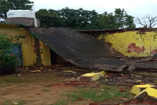 gumga anganwadi collapsed in surguja