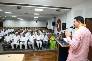 Etv Bharatbjp-defeated-bjp-candidates-meeting