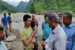 Harish Rawat Inspected Disaster Affected Area