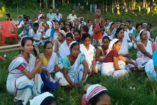 Flood victims protest in Tinsukia