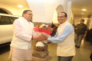 CM Dhami reached Bhopal to attend the meeting of the Central Zonal Council