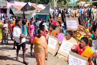 protest in Kancheepuram against new airport in chennai  Strong protest in Kancheepuram against the airport in Parantur  protest in Kancheepuram  airport in Parantur  greenfield airport  greenfield airport chennai  greenfield airport Parantur  ചെന്നൈയിലെ രണ്ടാമത്തെ ഗ്രീൻഫീൽഡ് വിമാനത്താവളം  ഗ്രീൻഫീൽഡ് വിമാനത്താവളം  തമിഴ്‌നാട്  കാഞ്ചീപുരം ജില്ലയിലെ ഏകനാപുരം  കാഞ്ചീപുരം  പറന്തൂരിലെ വിമാനത്താവളം  കാഞ്ചീപുരത്ത് ശക്തമായ പ്രതിഷേധം