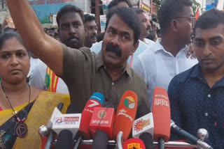 மலையை உடைத்து நொறுக்கி விட்டால் அருவி ஏது...ஆறு ஏது...தமிழக அரசுக்கு சீமான் கண்டனம்