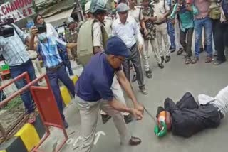 lathi charge on teacher candidate in patna