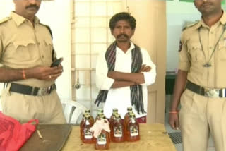 Liquor Seized in Tirumala