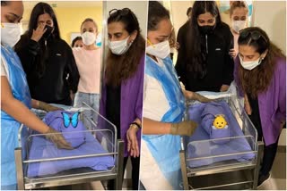 First pics of Sonam Kapoor son  Sonam Kapoor son  First pictures of baby of Sonam  Sonam Kapoor baby boy  Sonam Kapoor son pictures  Rhea Kapoor cries happy tears  Rhea introduces son of Sonam Kapoor  സോനം കപൂറിന്‍റെ കുഞ്ഞിന്‍റെ ആദ്യ ചിത്രങ്ങള്‍  ആനന്ദ കണ്ണീരോടെ റിയ കപൂര്‍  സോനത്തിന്‍റെ ഇളയ സഹോദരി  സോനത്തിന്‍റെ കുഞ്ഞിനെ നോക്കി കരയുന്ന റിയ  Sonam Kapoor latest movies  Sonam Kapoor  സോനം കപൂര്‍