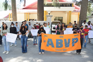 ABVP protest in kullu