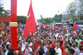 CPI Alappuzha District Conference begins  CPI Alappuzha District Conference updates  CPI Alappuzha District Conference Haripad  സിപിഐ ആലപ്പുഴ ജില്ലാ സമ്മേളനം  സിപിഐ ആലപ്പുഴ ജില്ലാ സമ്മേളനത്തിന് ഹരിപ്പാട് തുടക്കം  മുന്നണി തര്‍ക്കങ്ങള്‍ സജീവമായ ആലപ്പുഴ  സിപിഐ നേതാവ് പി കെ മേദിനി  സിപിഐ വാര്‍ത്ത  സിപിഐ സിപിഎം പോര്