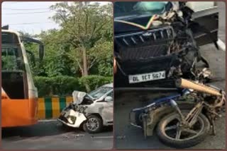 two road accidents in noida