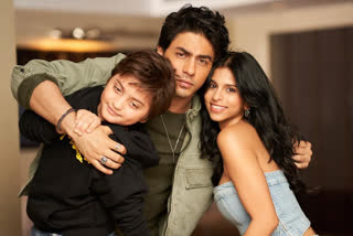 Aryan Khan and Suhana khan and abram khan photos