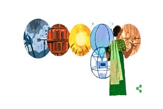google doodle, indian meteorologist Anna Mani