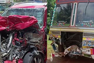 death 2  Car accident in kollam  Car accident death in kollam  കാറും ലോറിയും കൂട്ടിയിടിച്ചു  വാഹന അപകടത്തില്‍ രണ്ട് പേര്‍ മരിച്ചു  വാഹനാപകടത്തില്‍ പരിക്ക്  കൊല്ലം വാര്‍ത്തകള്‍  കൊല്ലം ജില്ല വാര്‍ത്തകള്‍  കൊല്ലം ബൈപാസില്‍ കാറും കണ്ടെയ്‌നര്‍ ലോറിയും കൂട്ടിയിടിച്ചു  നീണ്ടകര താലൂക്കാശുപത്രി  പൊലീസ്