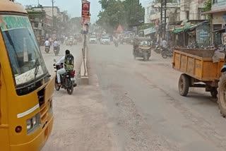 Dust problem on roads of Dhamtari